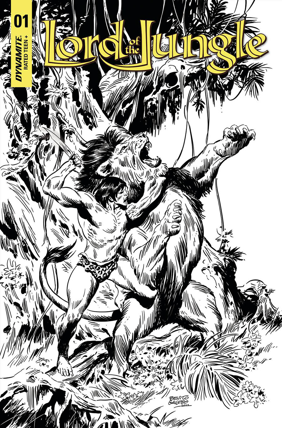 Lord Of The Jungle Vol 2 #1 Cover S Incentive Benito Gallego Black & White Cover