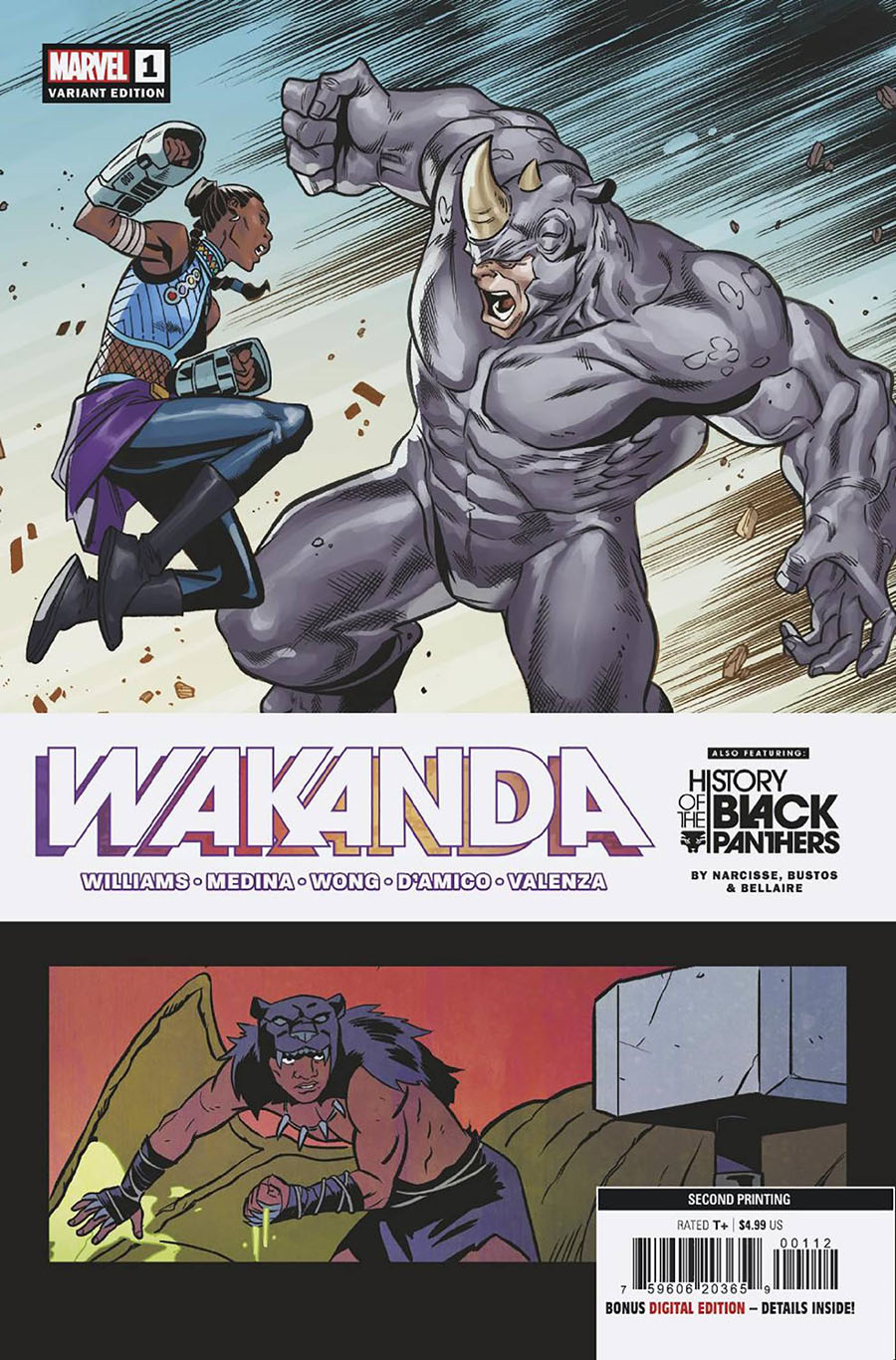 Wakanda #1 Cover G 2nd Ptg Paco Medina Variant Cover