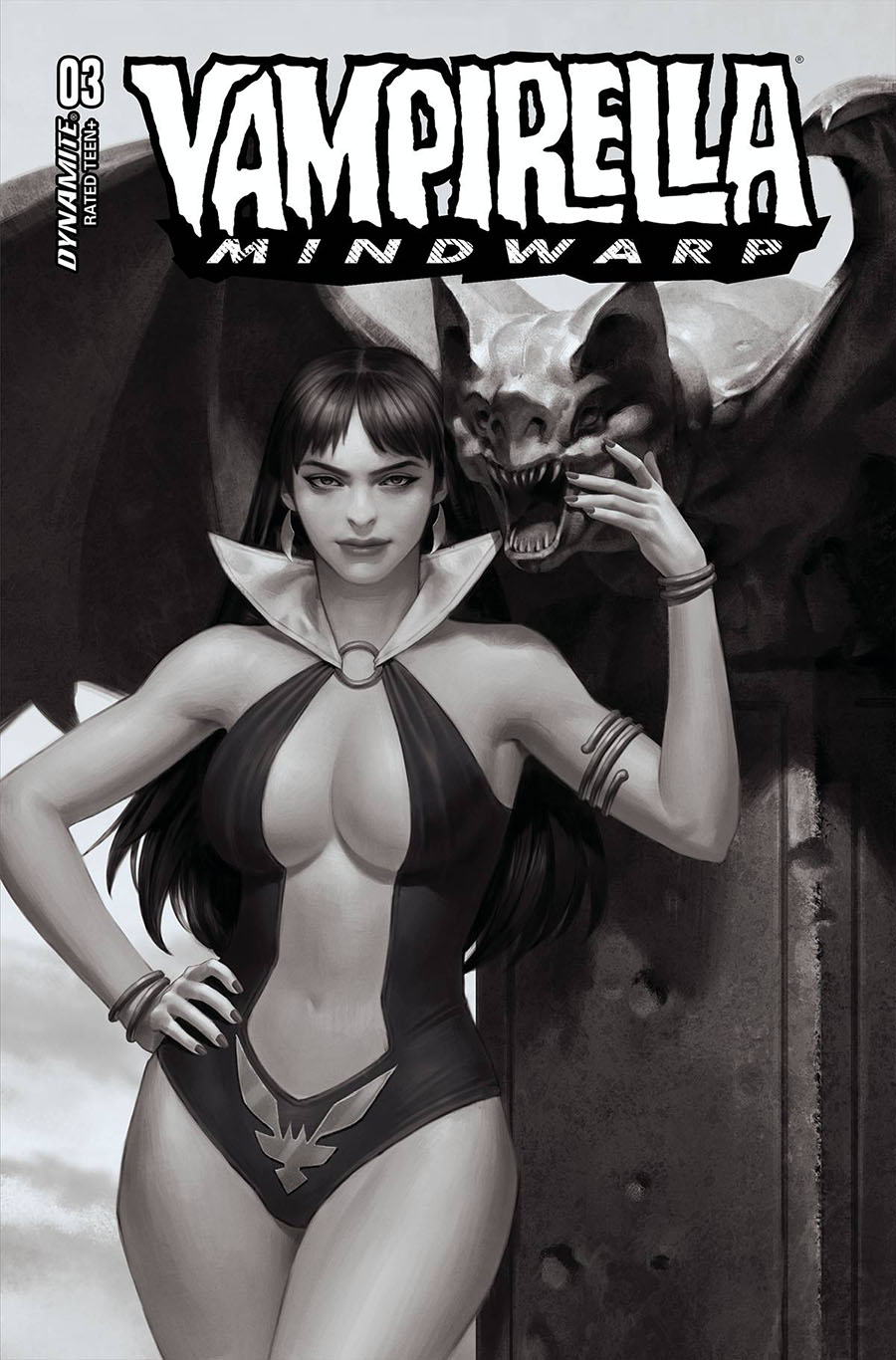 Vampirella Mindwarp #3 Cover N Incentive Junggeun Yoon Black & White Cover