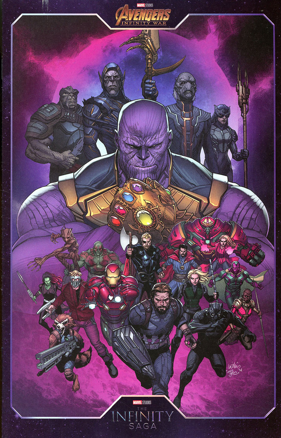 Avengers Vol 7 #65 Cover D Variant Leinil Francis Yu Infinity Saga Phase 3 Cover (Avengers Assemble Part 6)