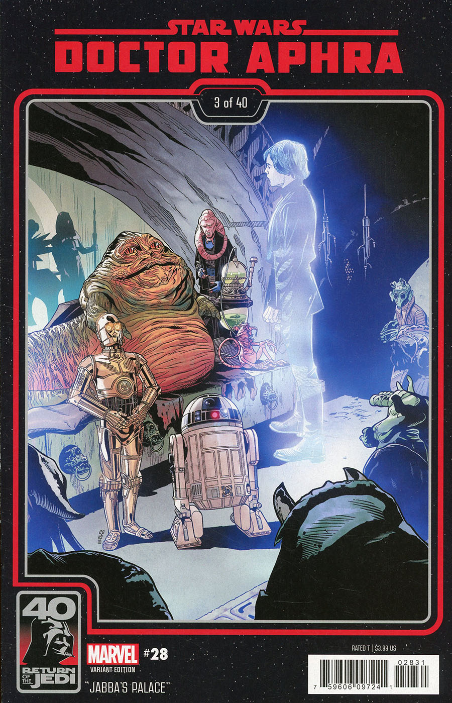 Star Wars Doctor Aphra Vol 2 #28 Cover B Variant Chris Sprouse Return Of The Jedi 40th Anniversary Cover