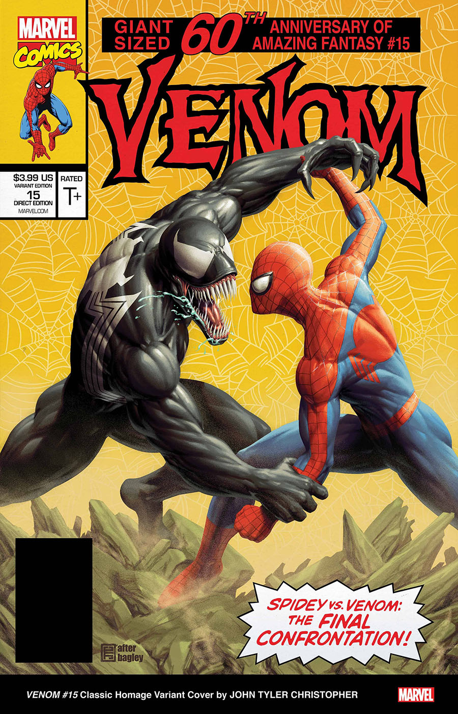 Venom Vol 5 #15 Cover B Variant John Tyler Christopher Classic Homage Cover (Dark Web Tie-In)(Limit 1 Per Customer)