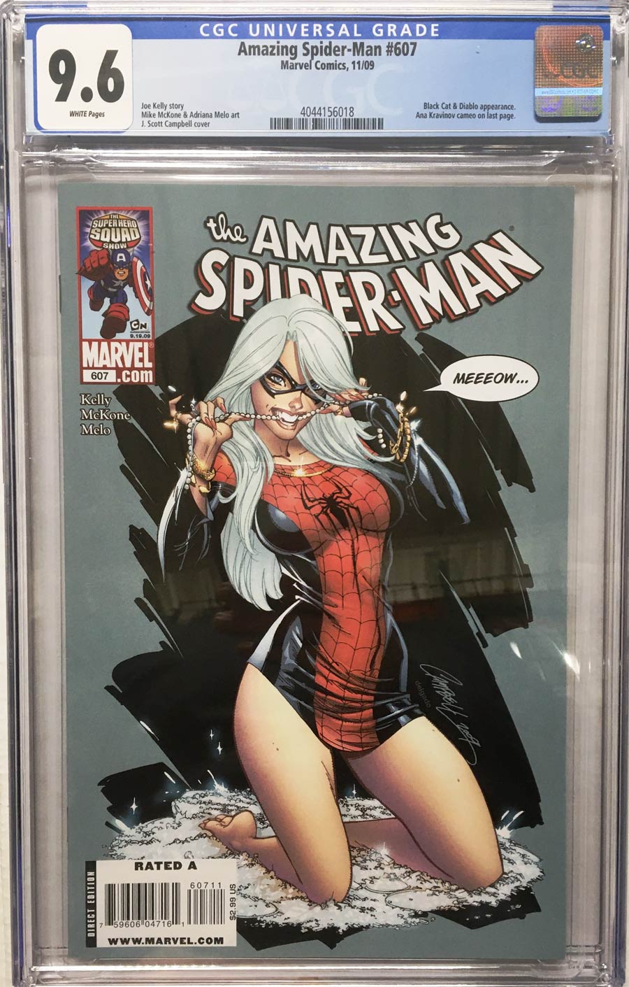 Amazing Spider-Man Vol 2 #607 Cover B CGC 9.6