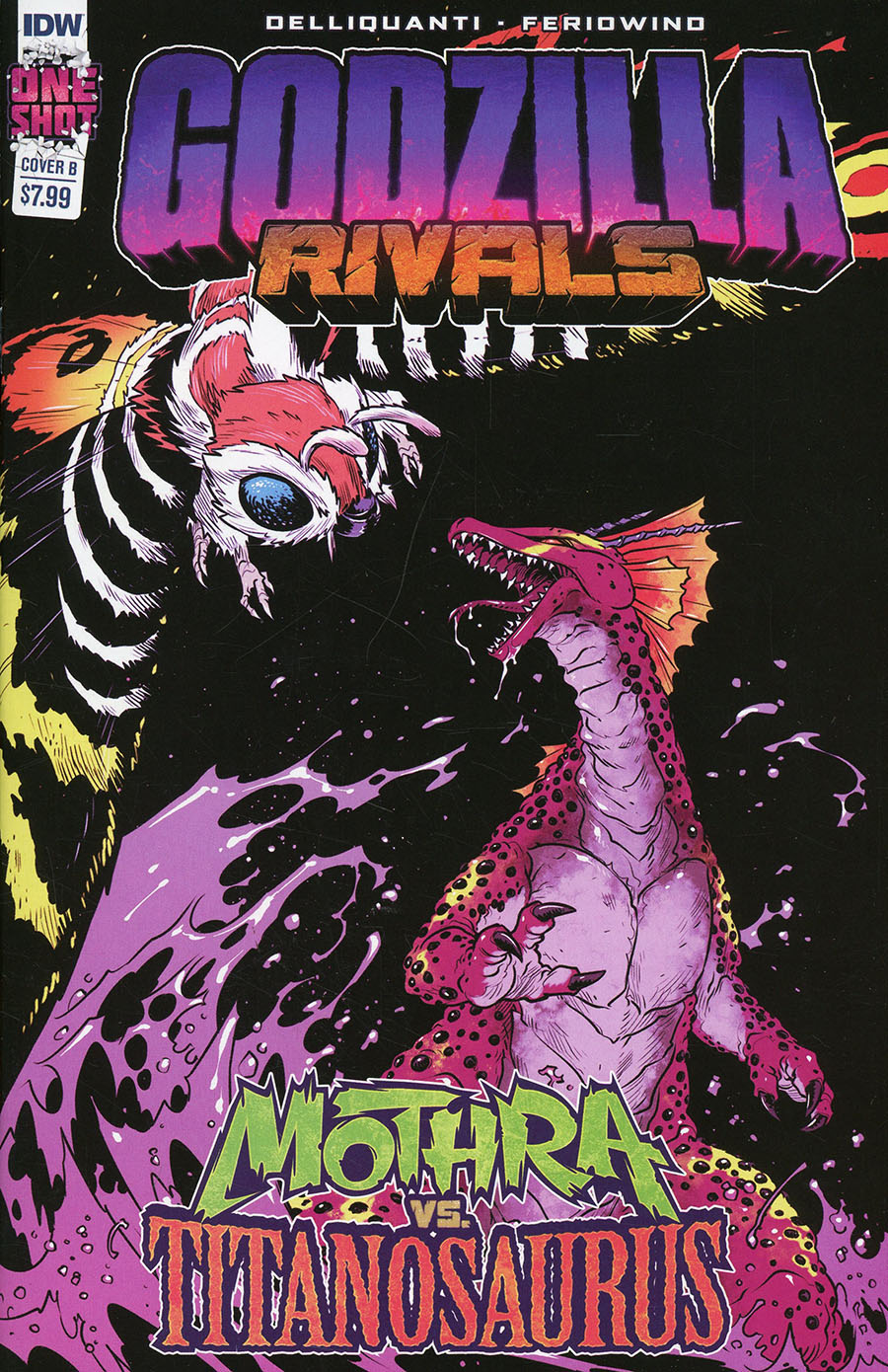 Godzilla Rivals Mothra vs Titanosaurus #1 (One Shot) Cover B Variant Sophie Campbell Cover