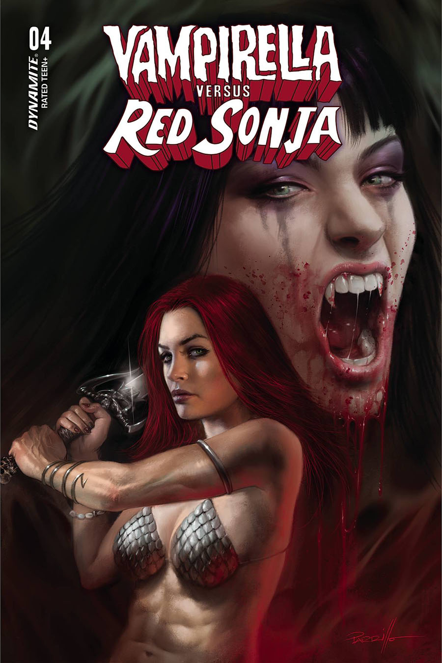 Vampirella vs Red Sonja #4 Cover A Regular Lucio Parrillo Cover