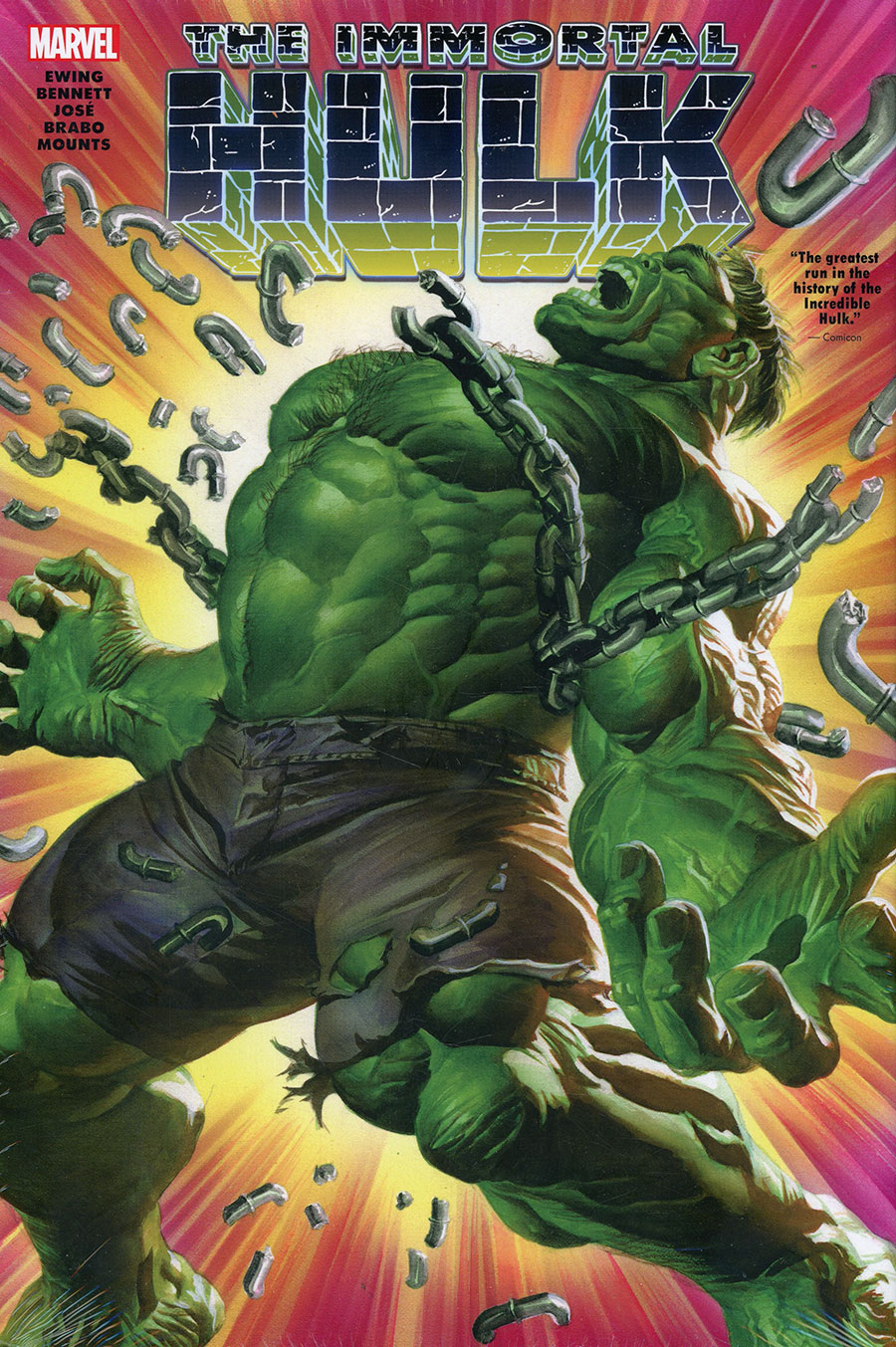 Immortal Hulk Omnibus HC Book Market Alex Ross Hulk Unchained Cover