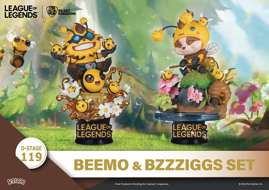 League Of Legends DS-119 Beemo & Bzzziggs 6-Inch Diorama Set