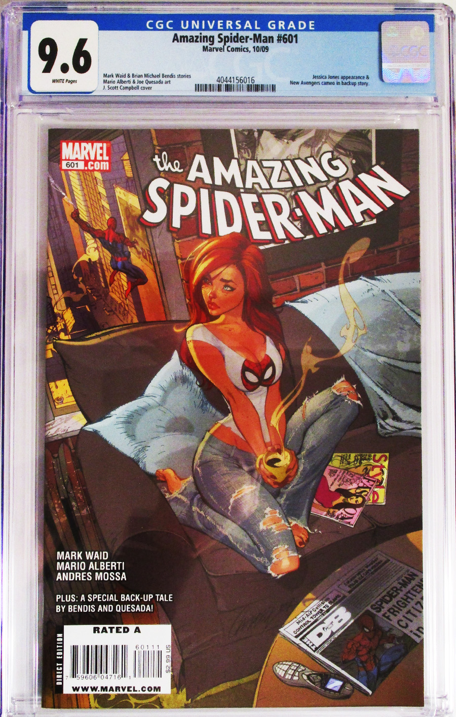 Amazing Spider-Man Vol 2 #601 Cover D 1st Ptg Regular J Scott Campbell Cover CGC 9.6