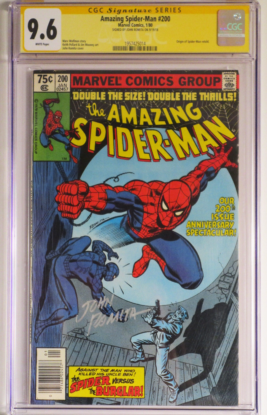 Amazing Spider-Man #200 Cover C CGC Signature Series 9.6 Signed by John Romita