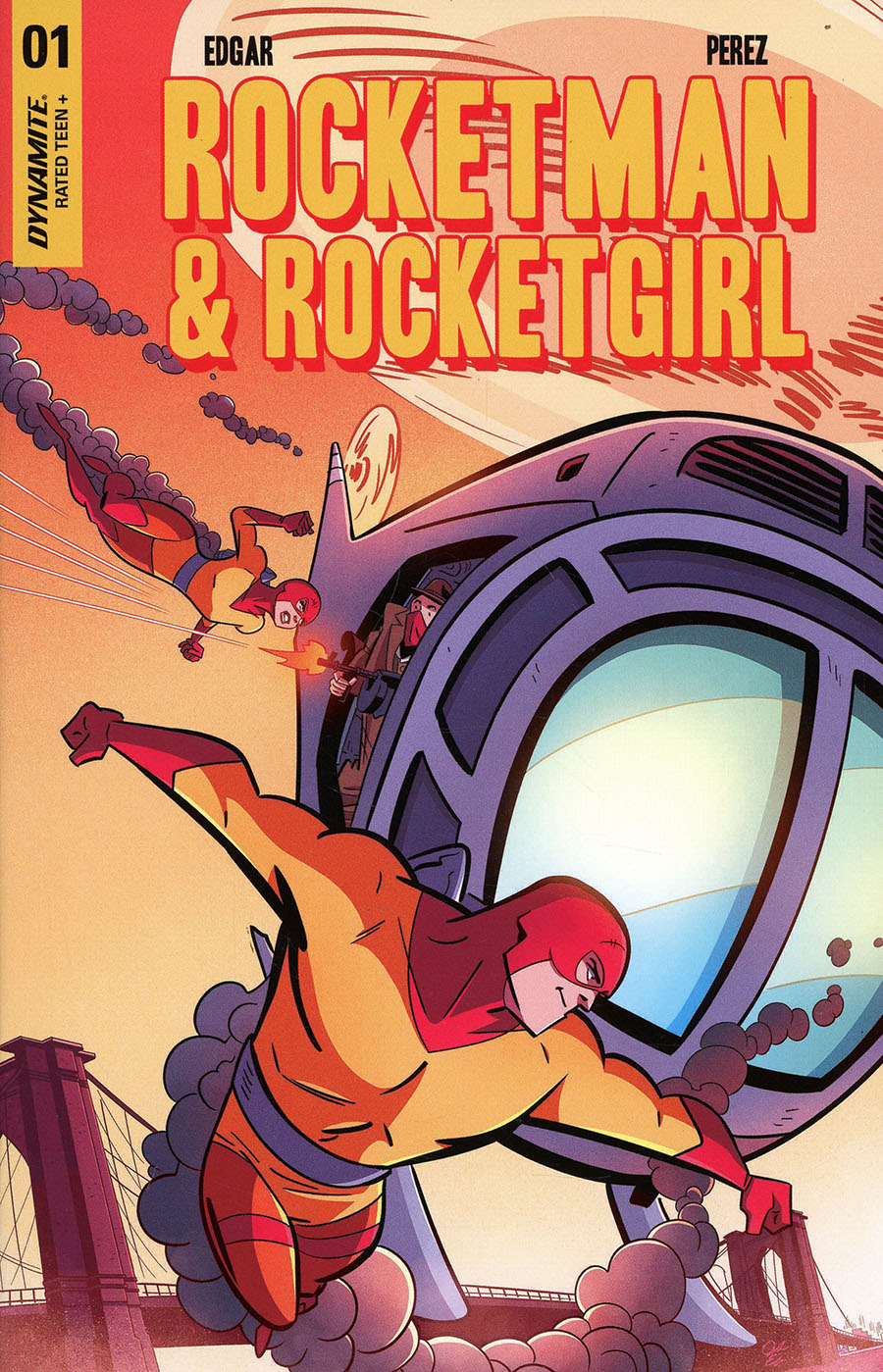 Rocketman & Rocketgirl #1 (One Shot) Cover B Variant Jacob Edgar Cover