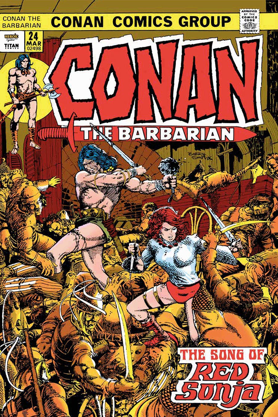 Conan The Barbarian The Original Comics Omnibus Vol 1 HC Direct Market Barry Windsor-Smith Song Of Red Sonja Variant Cover