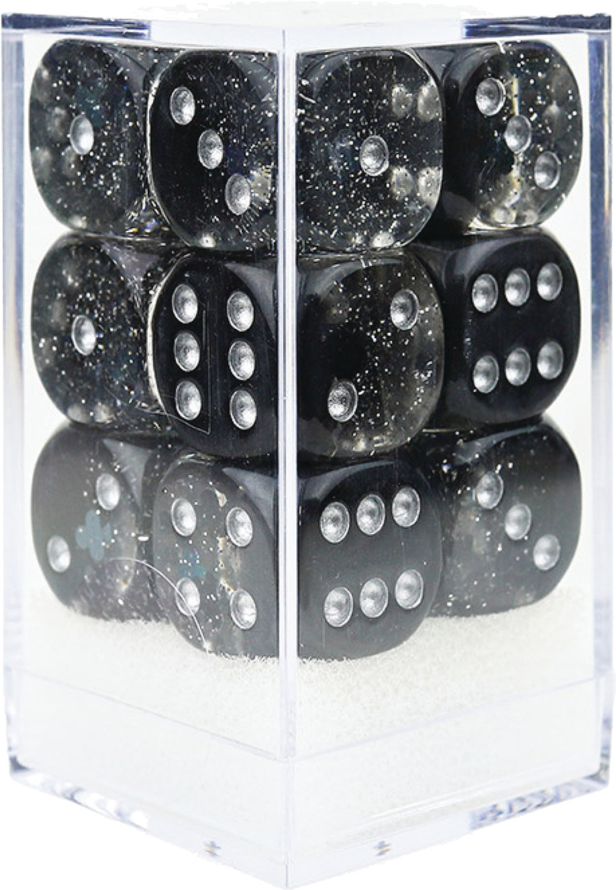 D6 16mm 12-Piece Dice Set - Clubs