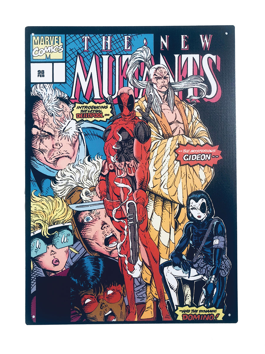 Marvel Comics 16-Inch x 12-Inch Metal Sign - New Mutants 98