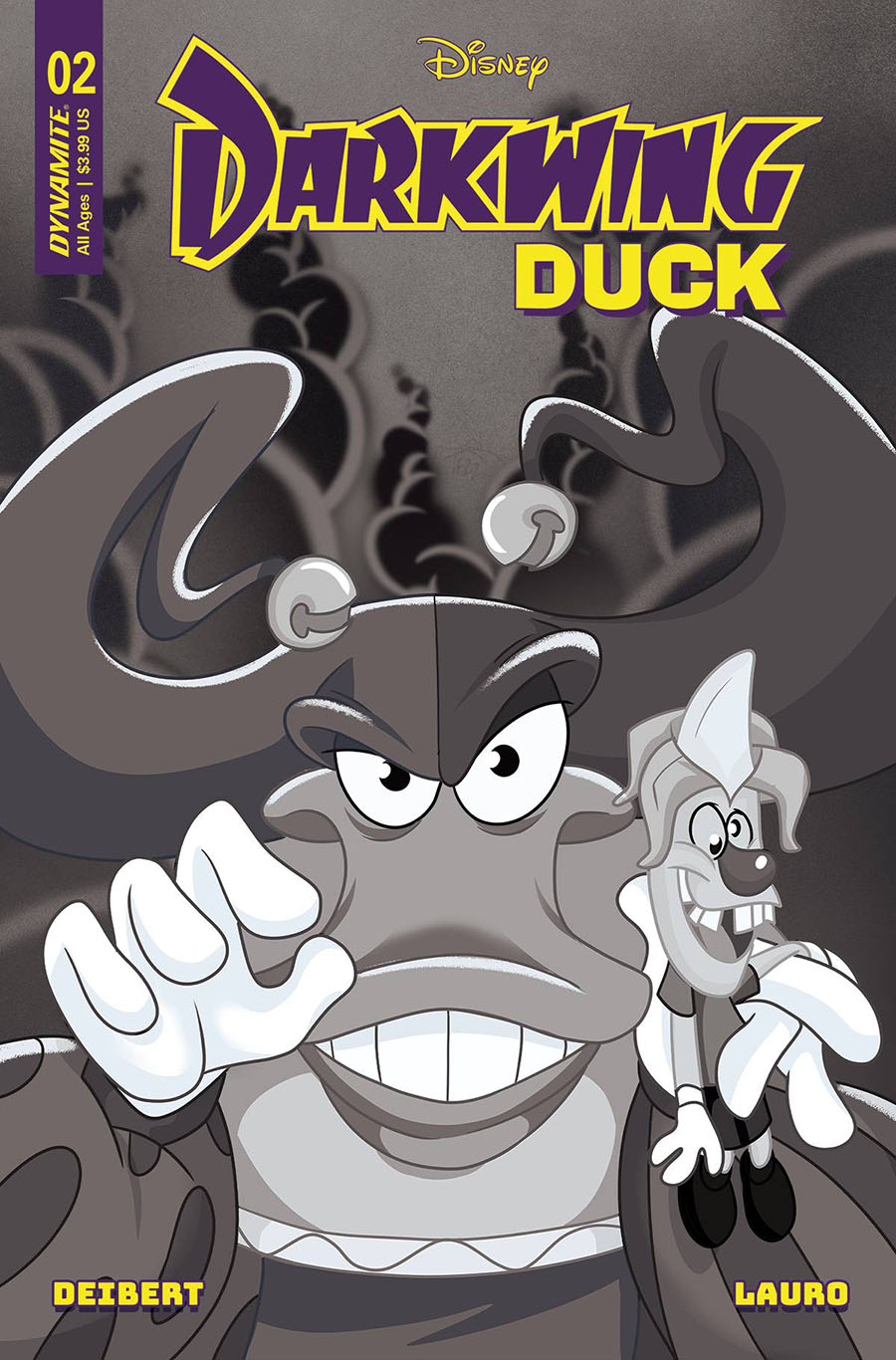 Darkwing Duck Vol 3 #2 Cover Z-A Incentive Trish Forstner Black & White Cover