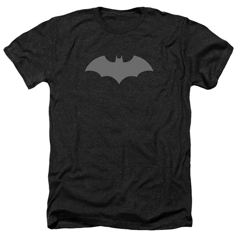 Batman New 52 Logo Black Youth T-Shirt Large