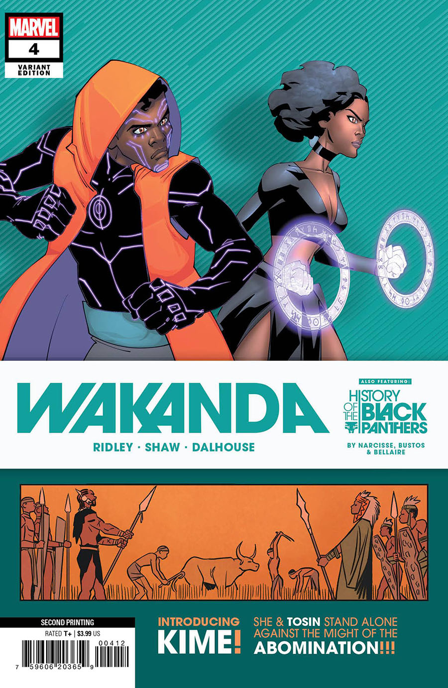 Wakanda #4 Cover C 2nd Ptg Julian Shaw & Natacha Bustos Variant Cover (Limit 1 Per Customer)