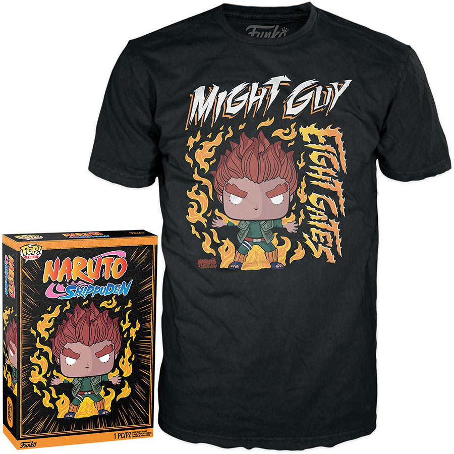 POP Boxed Tee Naruto 8 Gates Guy T-Shirt X-Small