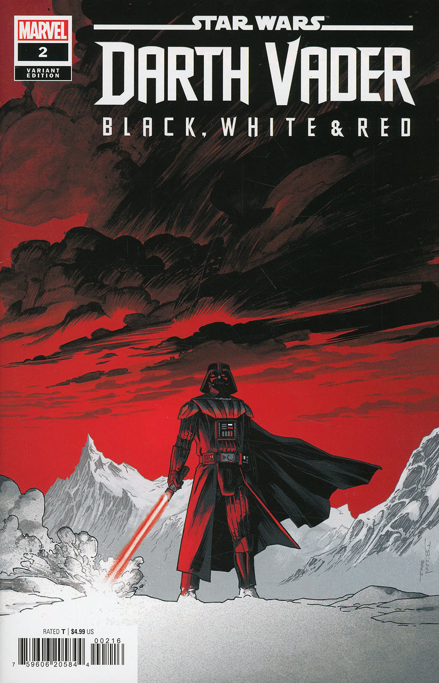 Star Wars Darth Vader Black White And Red #2 Cover C Incentive Declan Shalvey Variant Cover