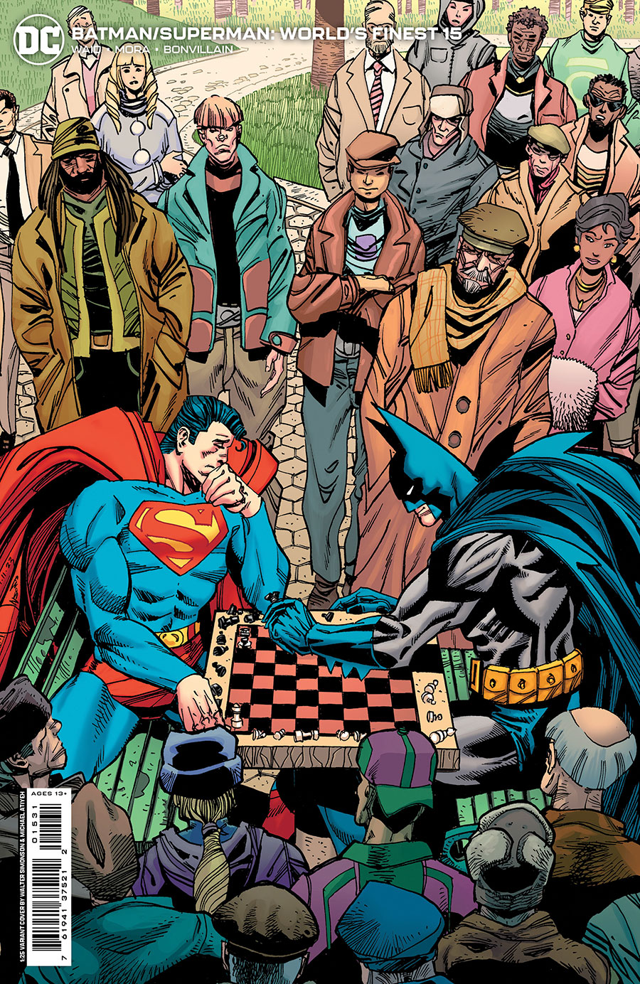 Batman Superman Worlds Finest #15 Cover C Incentive Walter Simonson & Laura Martin Card Stock Variant Cover