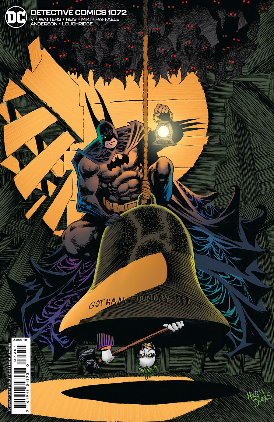 Detective Comics Vol 2 #1072 Cover E Incentive Kelley Jones Foil Variant Cover