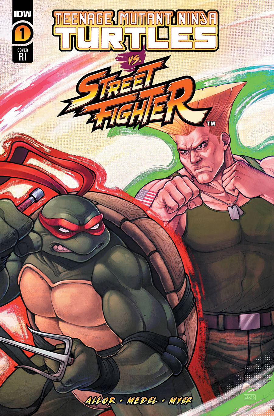 Teenage Mutant Ninja Turtles vs Street Fighter #1 Cover E Incentive Elizabeth Beals Variant Cover