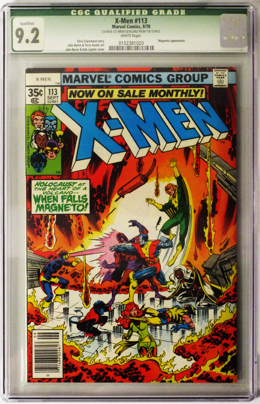 X-Men Vol 1 #113 Cover B CGC Qualified 9.2