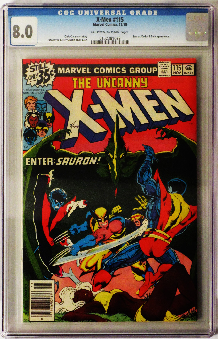 X-Men Vol 1 #115 Cover B CGC 8.0