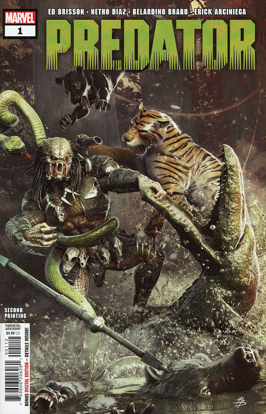 Predator Vol 4 #1 Cover E 2nd Ptg Bjorn Barends Variant Cover