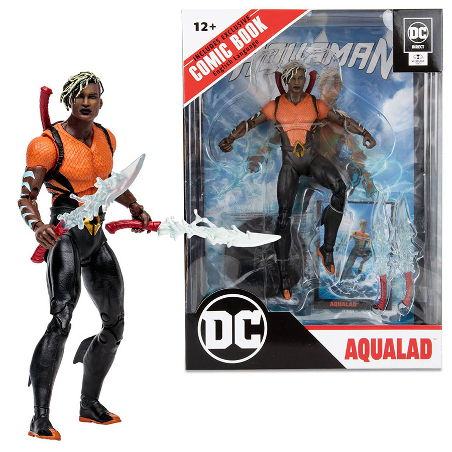 DC Direct Aquaman Wave 3 Aqualad 7-Inch Action Figure With Comic