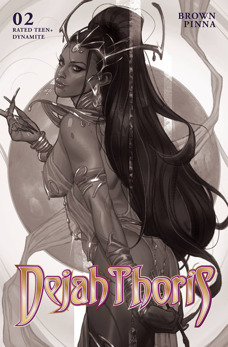 Dejah Thoris Vol 4 #2 Cover Q Incentive Joshua Sway Swaby Black & White Cover