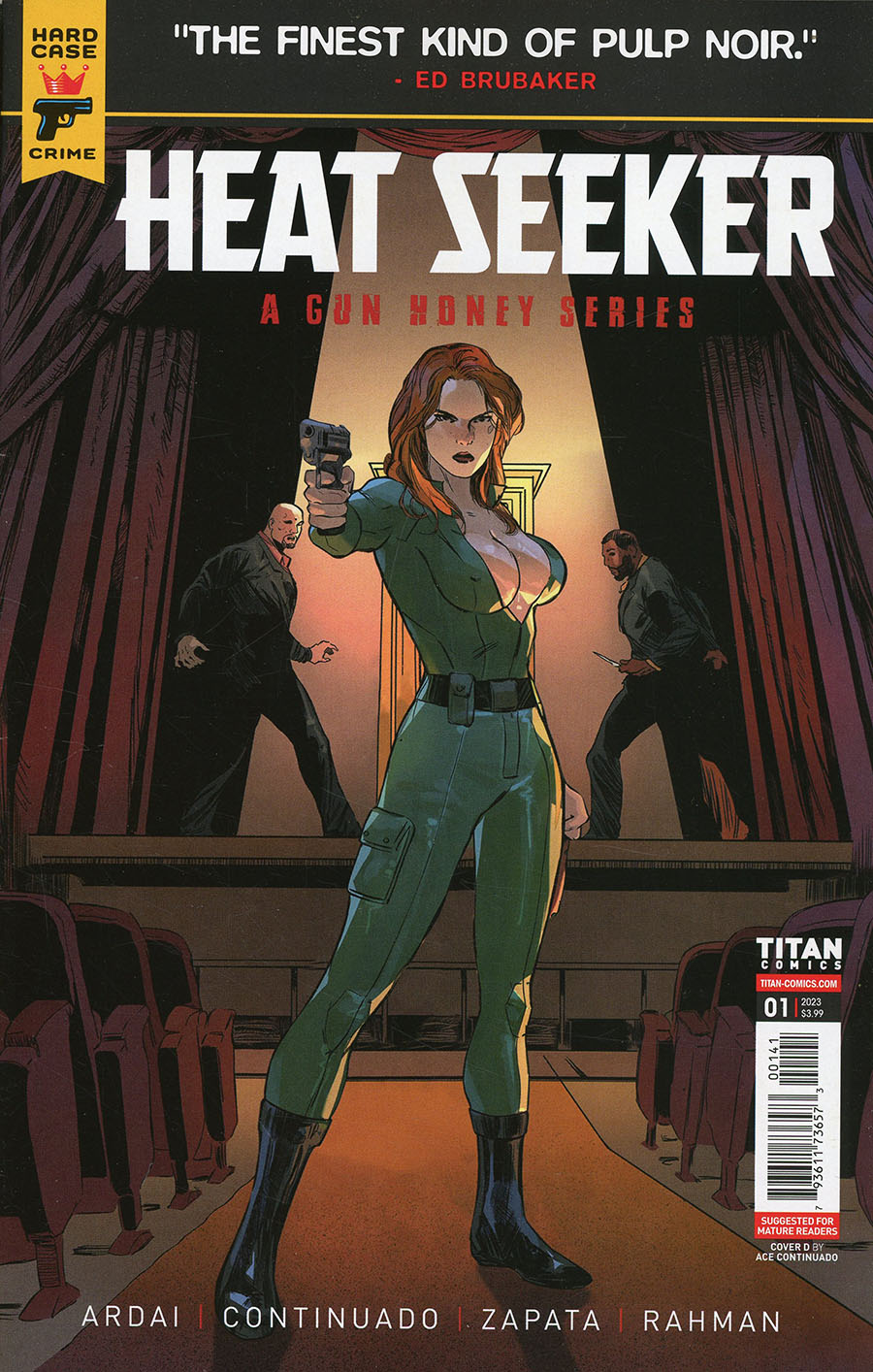 Hard Case Crime Heat Seeker A Gun Honey Series #1 Cover D Variant Ace Continuado Cover