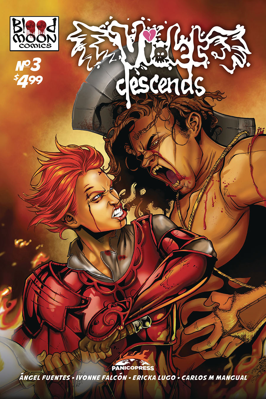 Violet Descends #3 Cover A Regular Ivonne Falcon Cover (Limit 1 Per Customer)