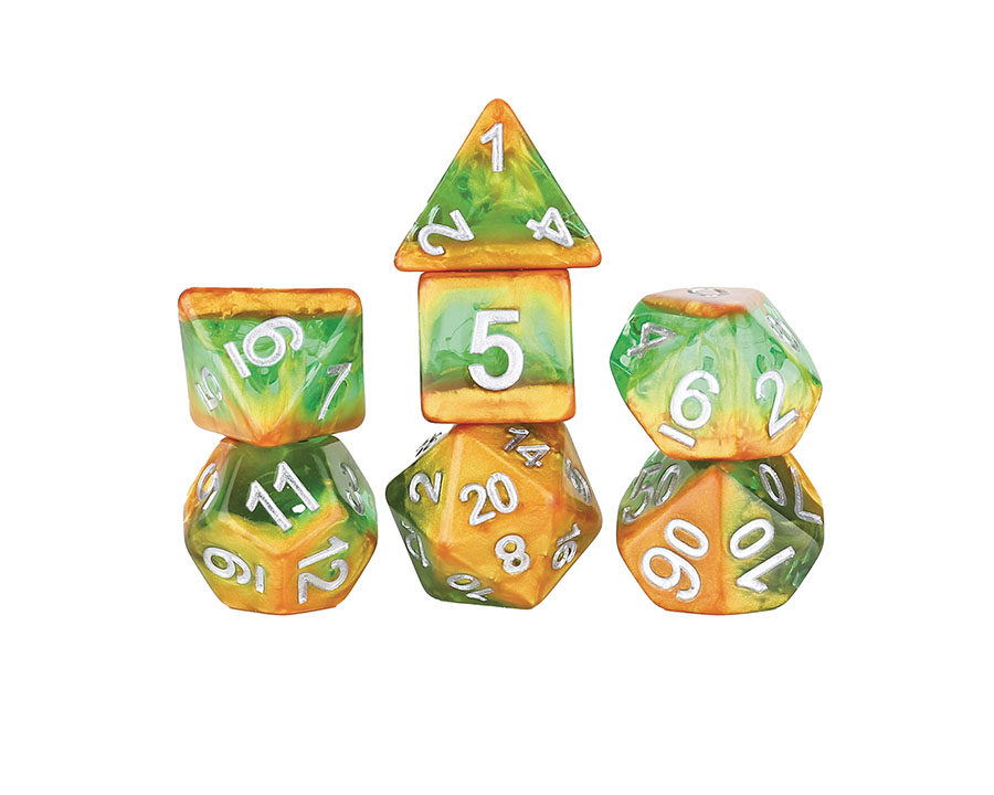 RPG Dice 7-Piece Set - Sea Glass