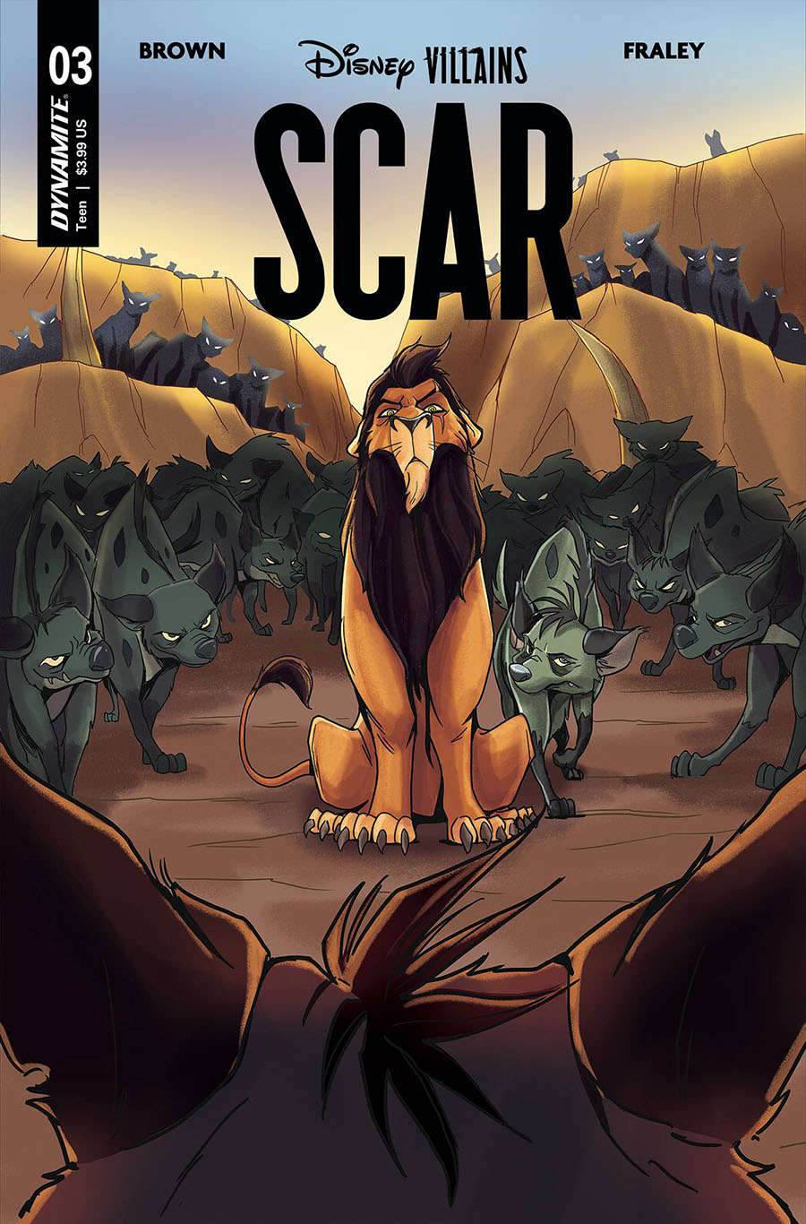 Disney Villains Scar #3 Cover F Incentive Trevor Fraley Variant Cover