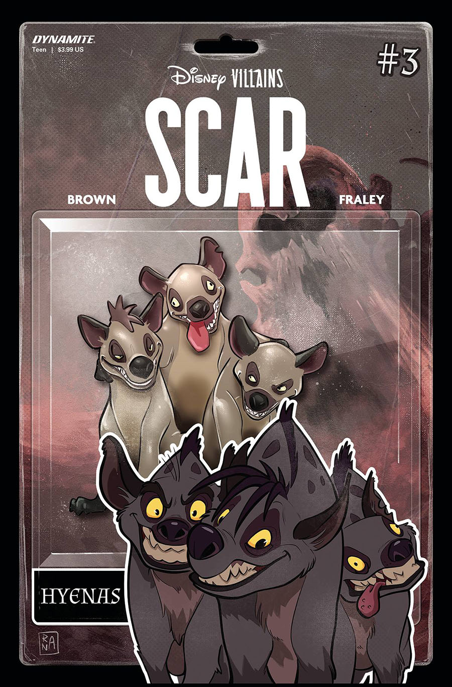 Disney Villains Scar #3 Cover H Incentive Action Figure Variant Cover