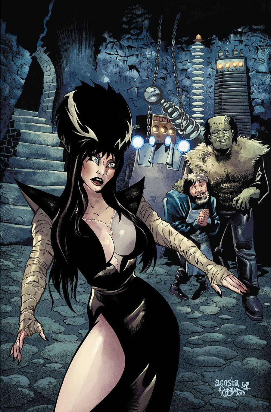 Elvira In Monsterland #2 Cover I Incentive Dave Acosta Virgin Cover