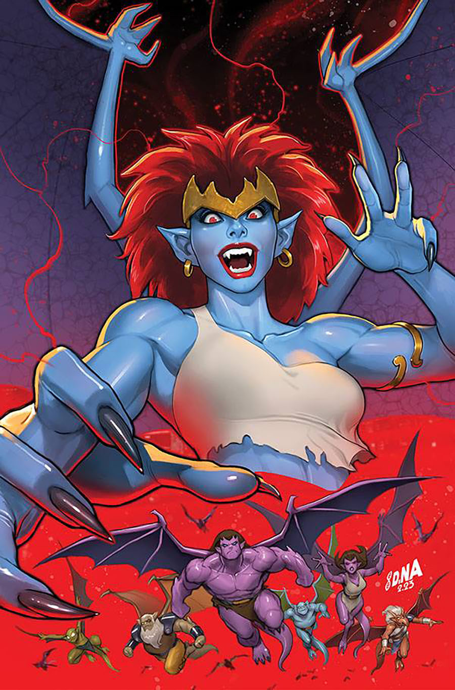 Gargoyles Vol 3 #7 Cover P Dynamite Metal Premium David Nakayama Cover