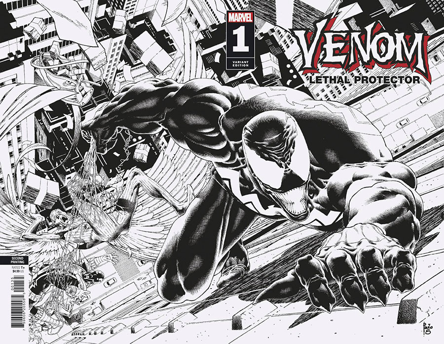 Venom Lethal Protector II #1 Cover G 2nd Ptg Incentive Paolo Siqueira Variant Cover