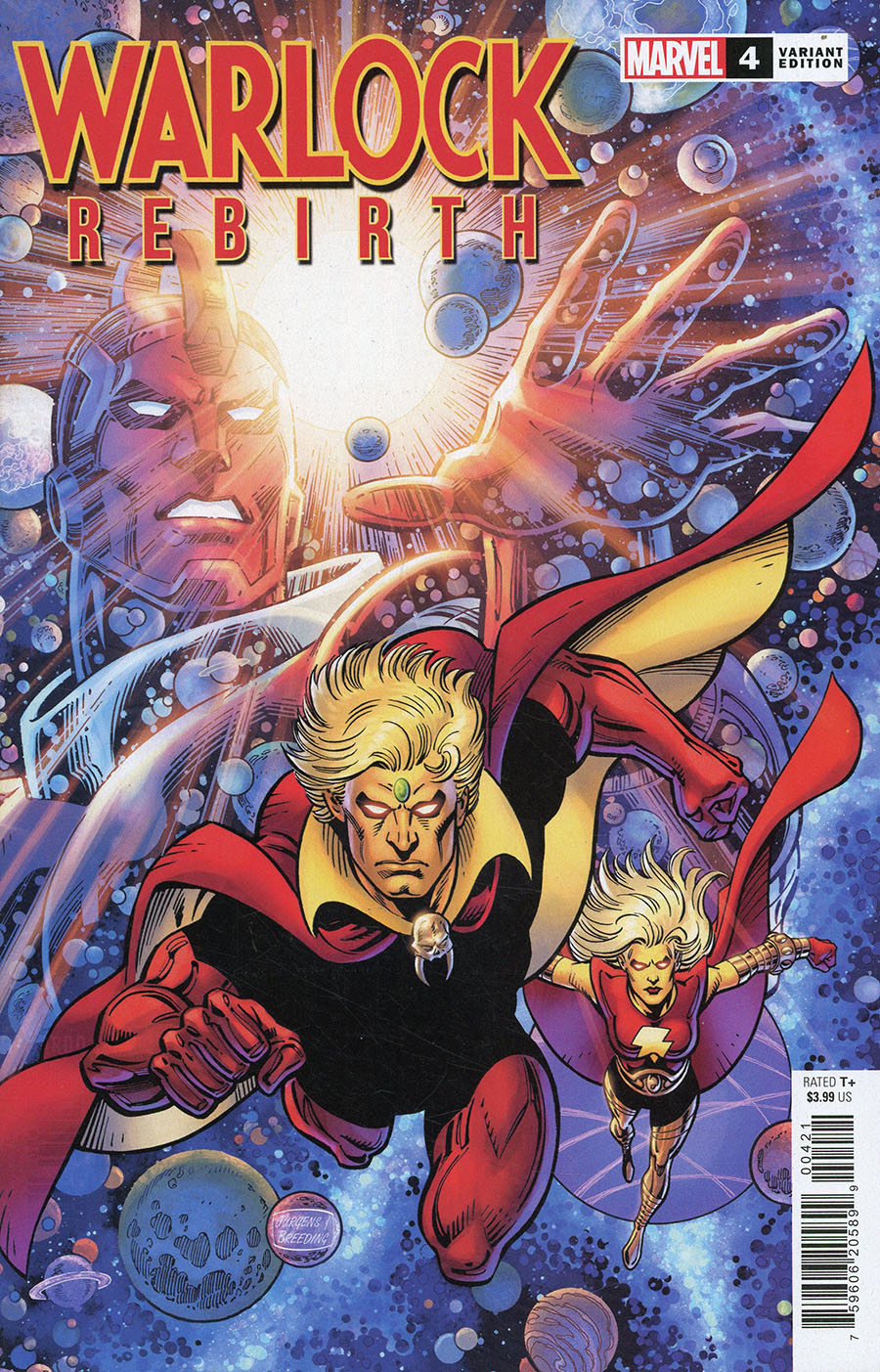 Warlock Rebirth #4 Cover B Variant Dan Jurgens Cover