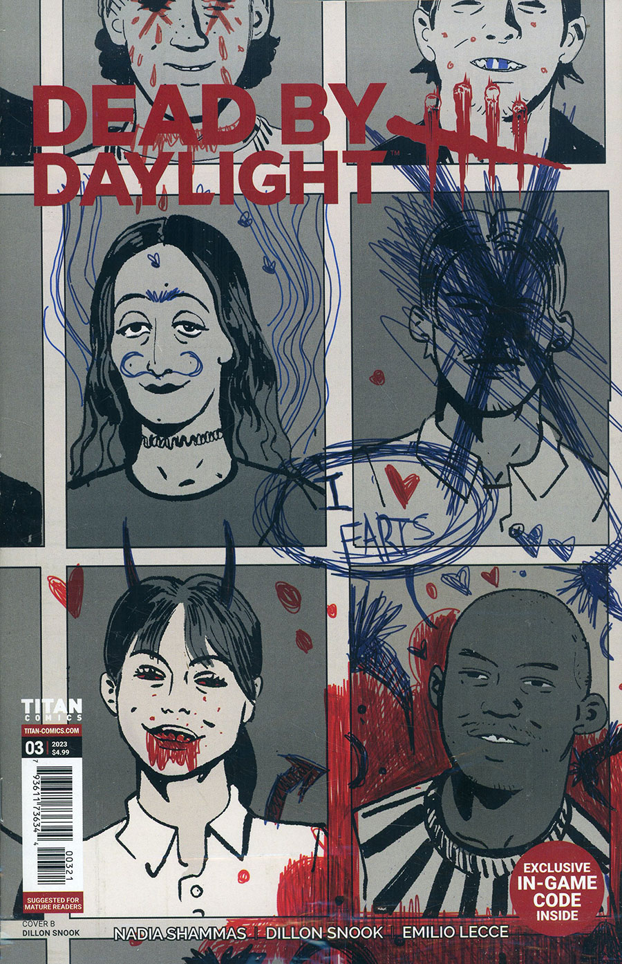 Dead By Daylight #3 Cover B Variant Dillon Snook Cover