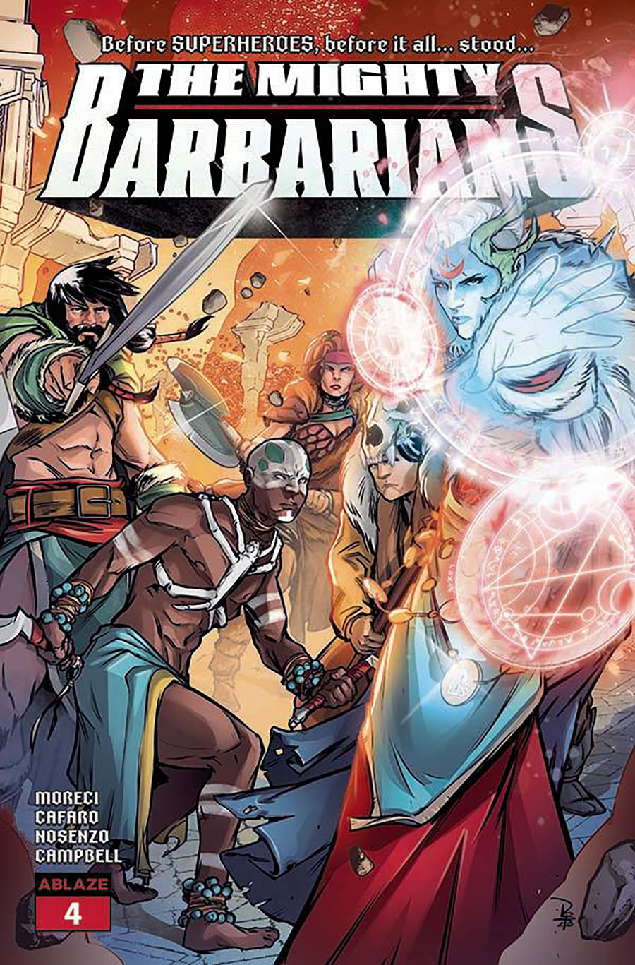 Mighty Barbarians #4 Cover C Variant Diego Bonesso Cover