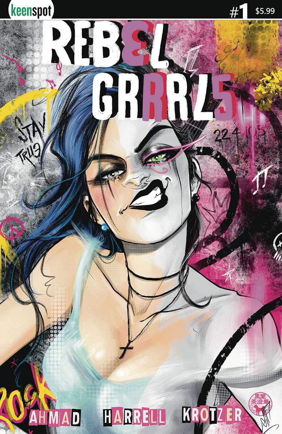 Rebel Grrrls #1 Cover B Variant Francesca Fantini Cover