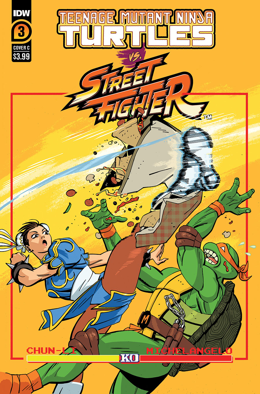 Teenage Mutant Ninja Turtles vs Street Fighter #3 Cover C Variant Tom Reilly Cover