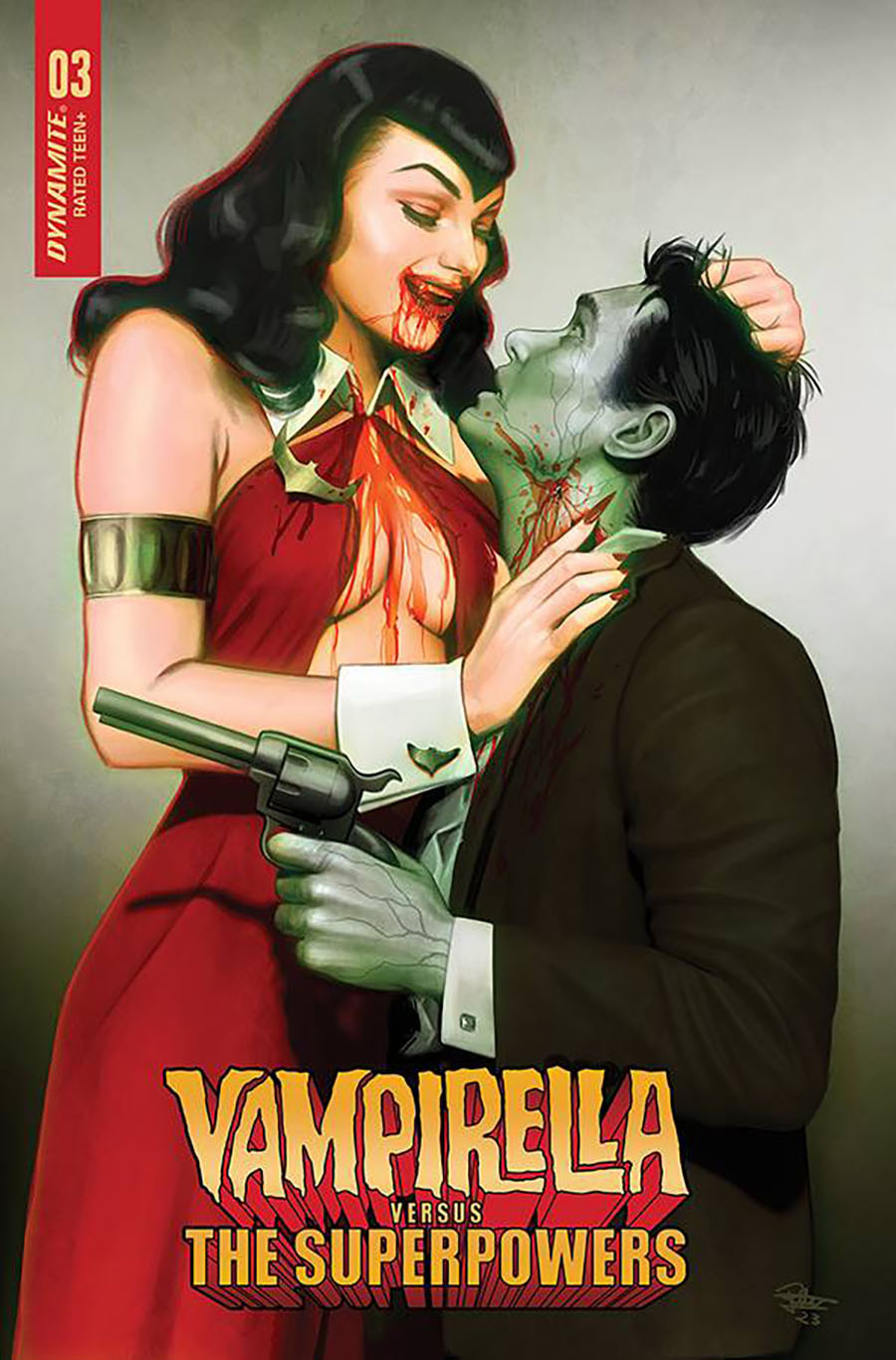 Vampirella vs The Superpowers #3 Cover E Variant Rebeca Puebla Cover