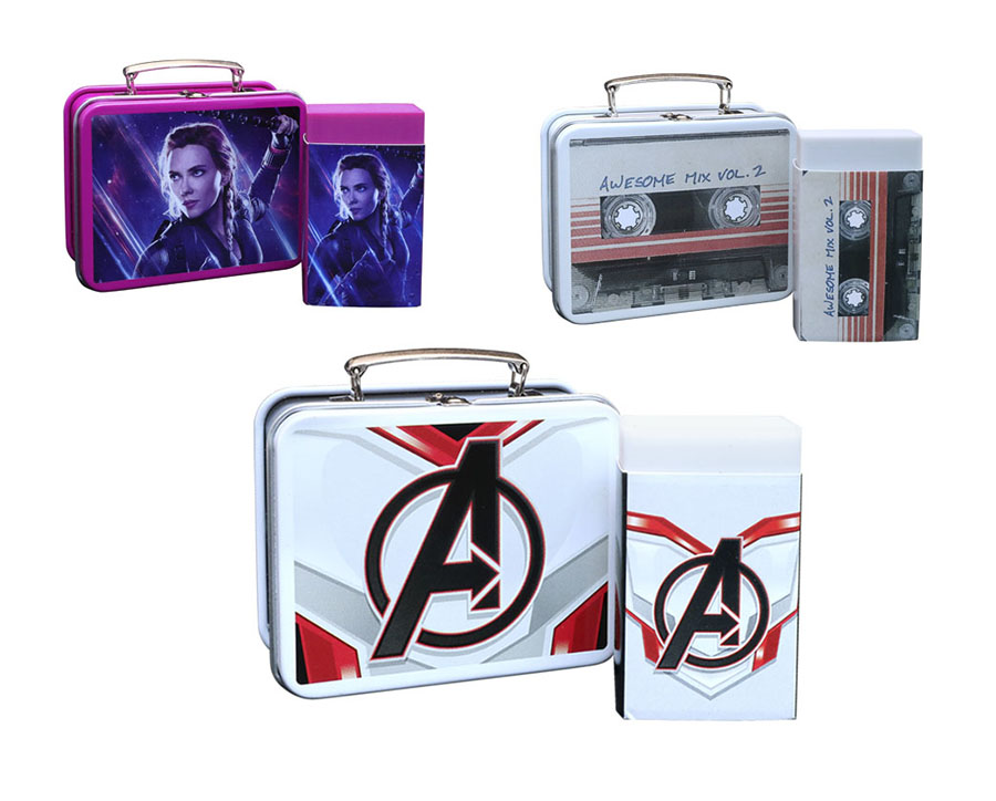 MetaKeshi Metal Mini Lunchbox Series 2 Marvel Infinity Saga Blind Mystery Box Display