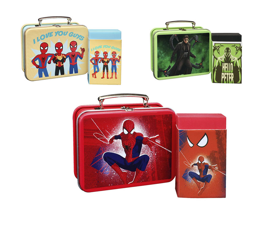 MetaKeshi Metal Mini Lunchbox Series 3 Spider-Man No Way Home Blind Mystery Box Display