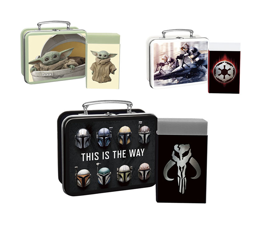 MetaKeshi Metal Mini Lunchbox Series 5 Star Wars The Mandalorian Blind Mystery Box Display