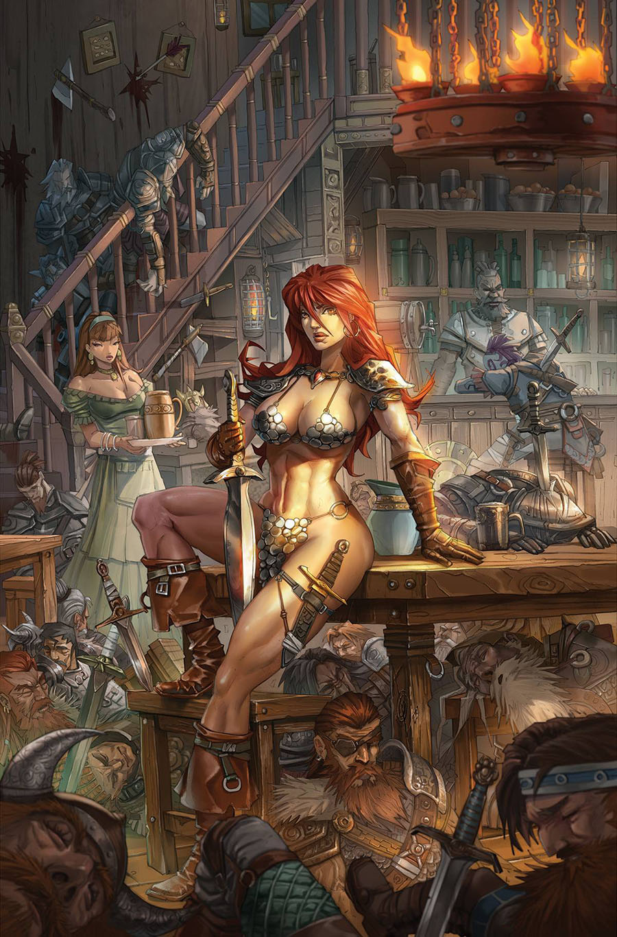 Red Sonja Vol 10 #1 Cover Z-D Incentive Alan Quah Virgin Cover