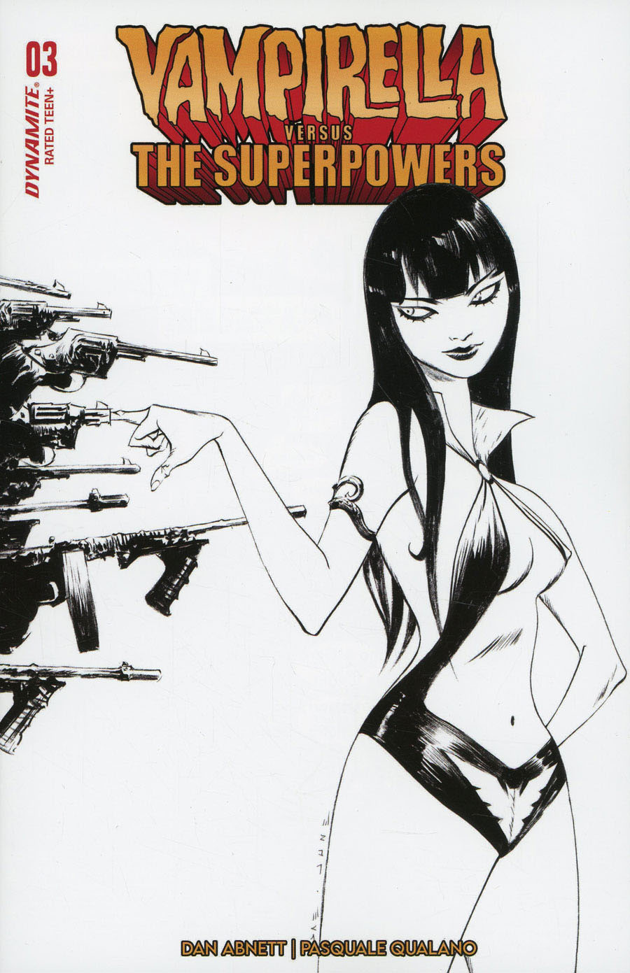 Vampirella vs The Superpowers #3 Cover G Incentive Jae Lee Black & White Cover