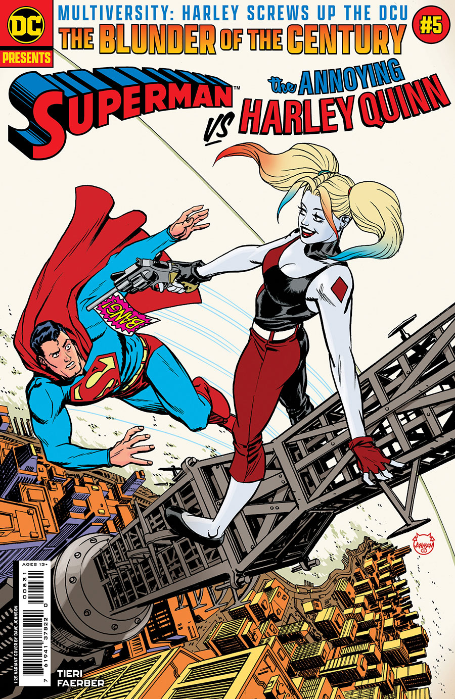 Multiversity Harley Screws Up The DCU #5 Cover D Incentive Dave Johnson Card Stock Variant Cover